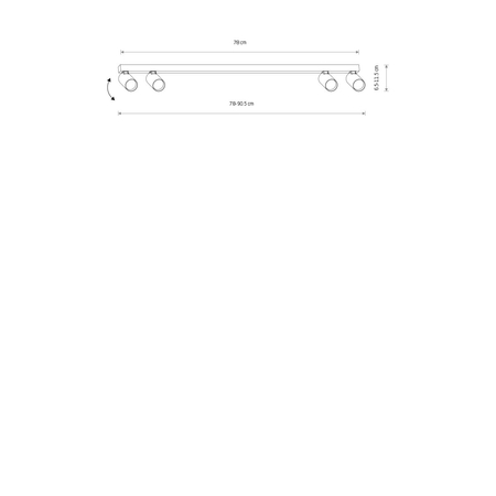 Spot Nowodvorski FOURTY 11467 Umbra gray