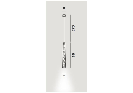 Lampa wisząca Foscarini 182047R1-20 Tress Stilo