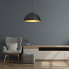 Milagro Lampa wisząca BETA BLACK/GOLD 1xE27 35cm MLP7896 CZARNY / ZŁOTY