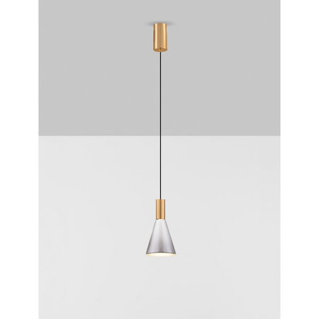 Lampa wisząca Luces Exclusivas SARDUNO LE45137 złoty i odcienie złota, szary i odcienie szarości