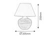 Lampa stołowa Rabalux Molly 4391 Beżowy