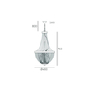 Cosmo Light Lampa wisząca ROMA P04543BK