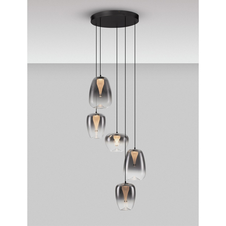 Lampa wisząca Luces Exclusivas JAREVIA LE45123 szary i odcienie szarości