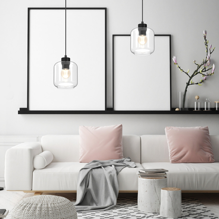 Milagro Lampa wisząca SOMBRA CLEAR 1xE27 MLP8367 CZARNY