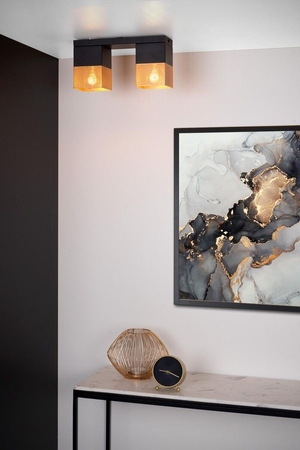 Lampa sufitowa Lucide RENATE 21123/02/02 czarny/złoty