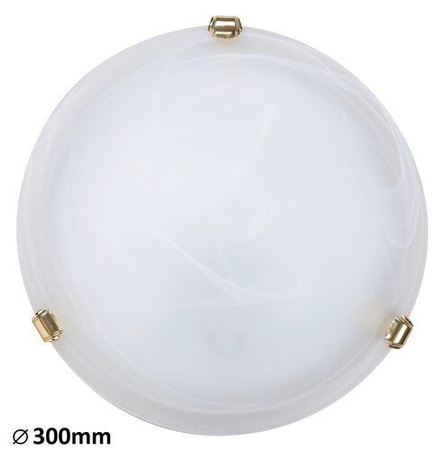 Lampa sufitowa Rabalux Alabastro 3201 białe szkło alabastrowe