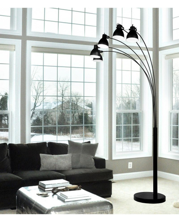 Lampa podłogowa Lumina Deco LDF-8801-5-BK Zorba