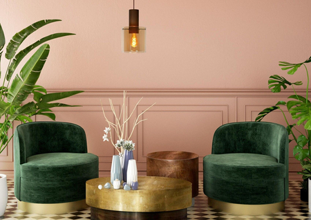 Lampa wisząca Lucide TOLEDO 74405/01/62 biały/miedziany