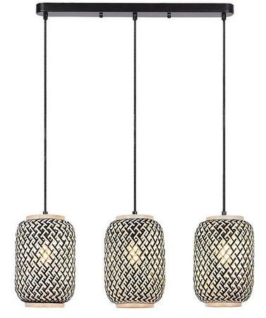 Lampa wisząca Rabalux Adalla 72093 czarny matowy