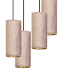 Lampa wisząca BENTE 4 BL PREMIUM ROSE Emibig 1061/4PREM różowy