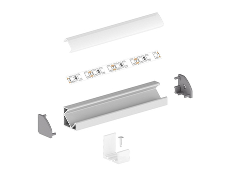 Profil LED P3-1C2 Greenie 2m czarny lakierowany kątowy