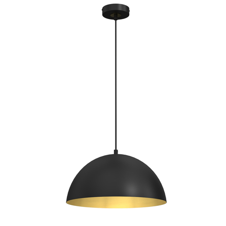 Milagro Lampa wisząca BETA BLACK/GOLD 1xE27 35cm MLP7896 CZARNY / ZŁOTY