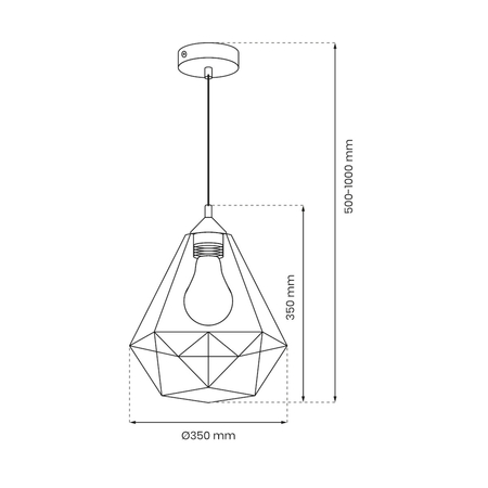 Milagro Lampa wisząca BASKET GRAY 1xE27 MLP7216 Szary