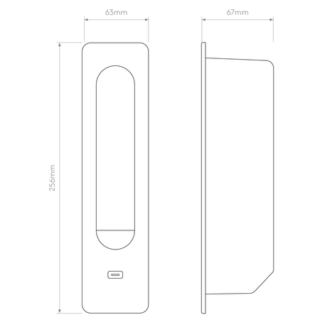 Kinkiet Astro Keta USB C 1437039 Matowy Złoty