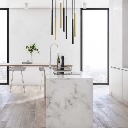 Milagro Lampa wisząca MONZA BRASS 7xG9 max 8W LED MLP8843 CZARNY/ZŁOTY