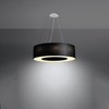 Sollux Lighting Żyrandol SATURNO 70 czarny SL.0752