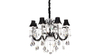 Żyrandol Glamour czarny Lumina Deco LDP-66249-8 Denica W8