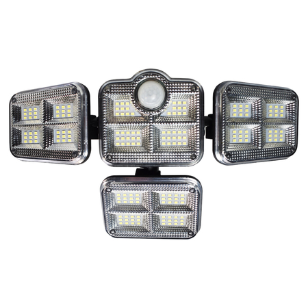 Eko-Light Naświetlacz Solarny Flexi Poczwórny EKO9153 SREBRNY