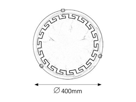 Lampa sufitowa Rabalux Etrusco 7649 białe szkło alabastrowe