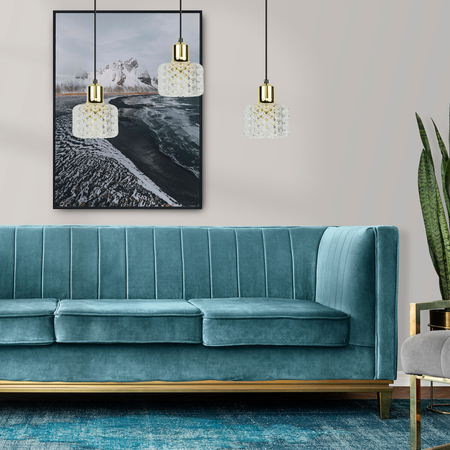 Milagro Lampa wisząca LUMI 3xG9 ML9748 CZARNY + ZŁOTY