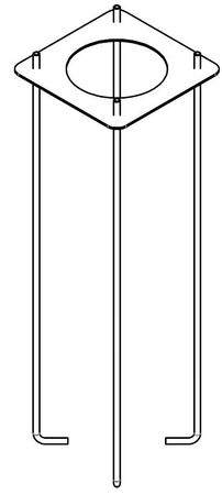 ANCHOR 3091 TO CONCRETE FOR POLES 180x180 ACCESSORY