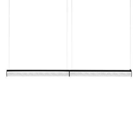 Lampa wisząca Slamp MODULA DOUBLE - PLISSÉ MODS000DPB01TDB000EU czarny