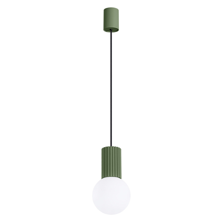 Sollux Lighting Lampa wisząca HALO 1 zielona oliwka SL.1724