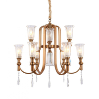 Żyrandol Lumina Deco LDP-8041-6+3-S.GD Rionella W9