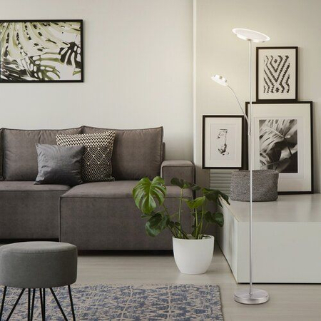 Lampa podłogowa Rabalux Aaron 4162 chrom satyna