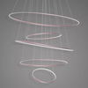 Lampa wisząca Ledowe Okręgi No.5 120cm 3k Różowe Złoto Dali