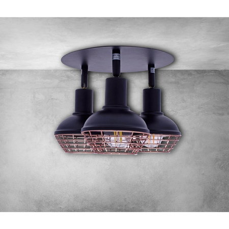 Milagro Lampa sufitowa LOGAN 3xE14 ML4612 CZARNY