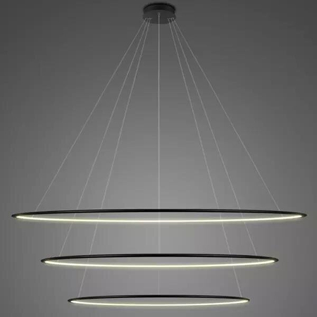 Lampa wisząca Ledowe Okręgi No.3 230cm 3k czarna