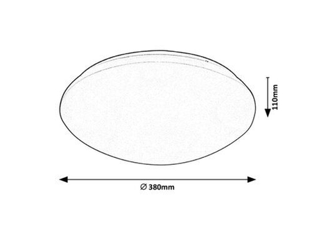 Lampa sufitowa Rabalux Lucas 3420 biały