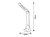 Lampa stołowa Rabalux Balor 3958 czarny