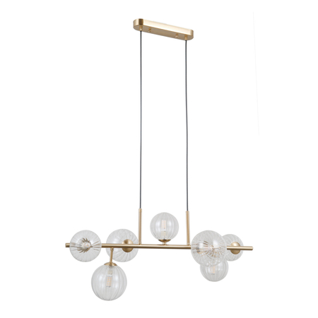 Lampa wisząca Italux Toledo PND-40717-7-HBR Złoty