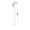 Lampa ogrodowa Luces Exclusivas TRASERA LE75164 czarny