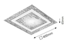 Lampa sufitowa Rabalux Stripe 2808 chrom