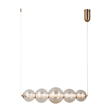 Lampa wisząca Italux PND-34359-5H-HBR-AMB złoty