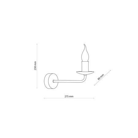 Kinkiet LIMAL TK Lighting 4611 czarny