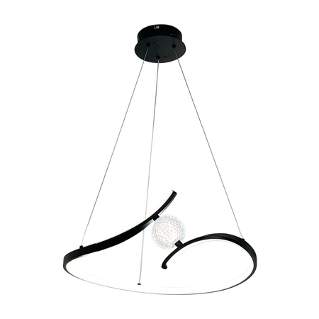 Milagro Lampa wisząca PERLA BLACK 34W LED ML1177 CZARNY