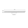 Light Prestige Kinkiet Aqua 66,5 cm biały IP44 LED CCT LP-987/1W M WH