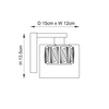 Kinkiet Endon Lighting Verina 76521 chrom