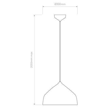 Lampa wisząca Astro Ginestra 300 1361011 Matowy Biały