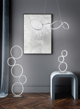 Lampa wisząca Trio 322610489 srebrny