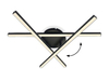 Lampa sufitowa Rabalux Svetlana 3514 czarny matowy