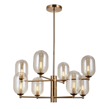 Lampa wisząca Italux Perano PND-4215-8-HBR Brąz antyczny