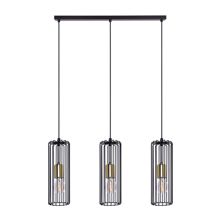 Lampa wisząca GABIA Kaja K-4936 czarny/złoty