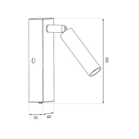 Milagro Kinkiet Santi 1xG9 Biały ML1013 BIAŁY