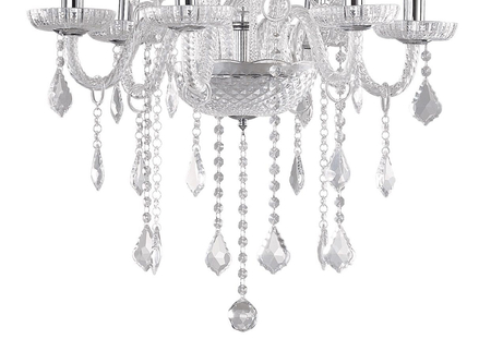 Żyrandol Ideal Lux 027821 Giudecca SP6 Trasparente