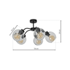 Lampa sufitowa Milagro MLP6596  Sofia Clear 5